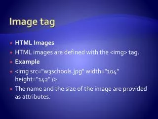 Image tag