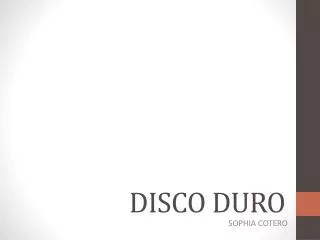 disco duro