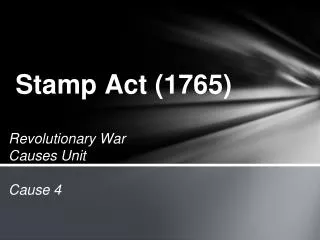 Stamp Act (1765)