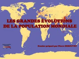 les grandes volutions de la population mondiale