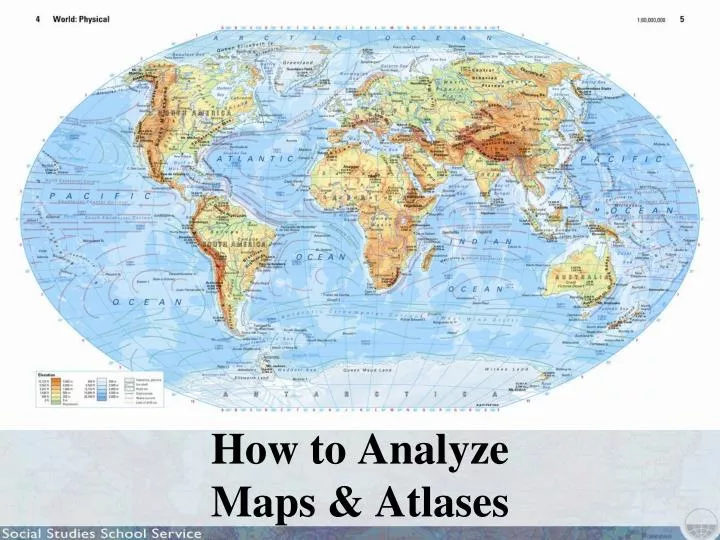 how to analyze maps atlases
