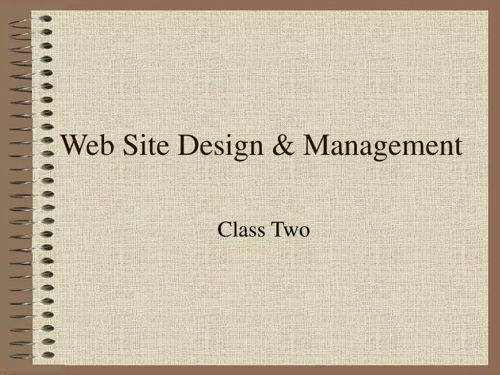 web site design management