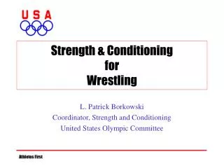 Strength &amp; Conditioning for Wrestling