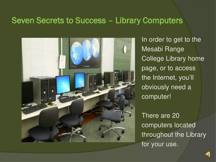 seven secrets to success library computers