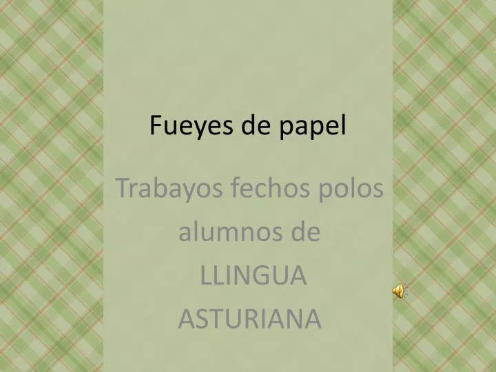 fueyes de papel