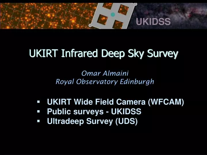 ukirt infrared deep sky survey