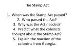 The Stamp Act - slide 1