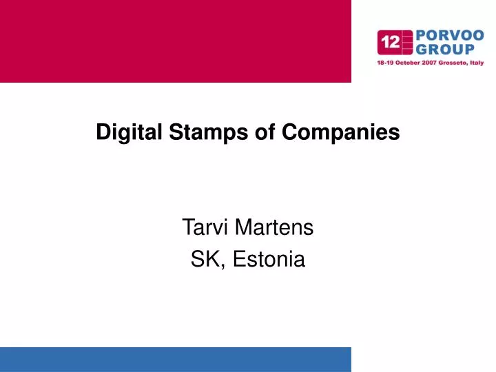 digital stamps of companies