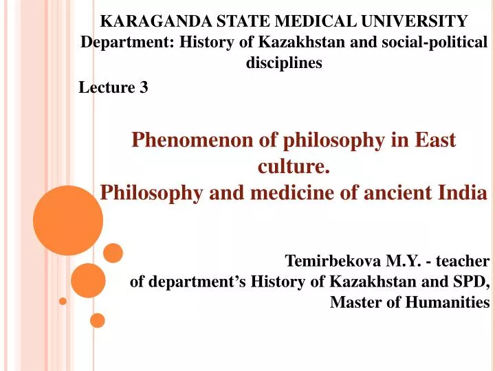 phenomenon of philosophy in east culture philosophy and medicine of ancient india