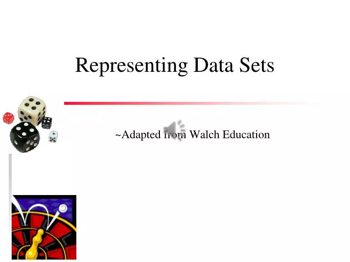 representing data sets