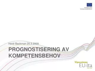 prognostisering av kompetensbehov