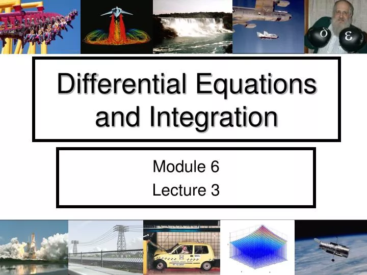 differential equations and integration