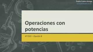 operaciones con potencias