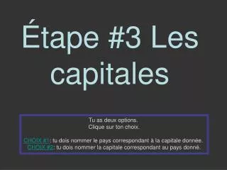 tape 3 les capitales
