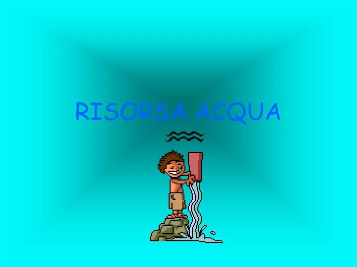 risorsa acqua