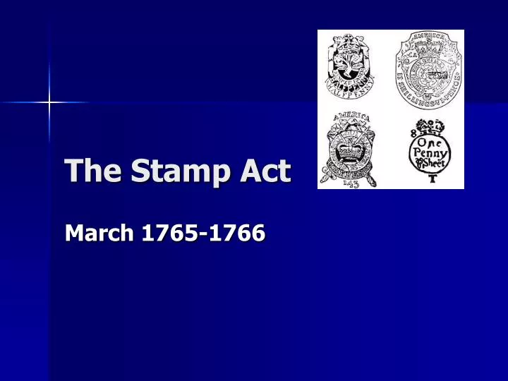 the stamp act