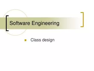 Software Engineering