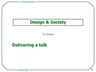 Design &amp; Society