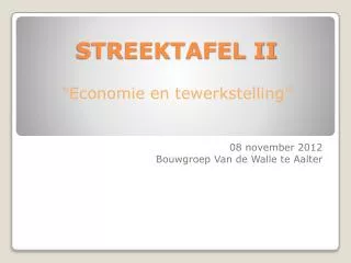 streektafel ii