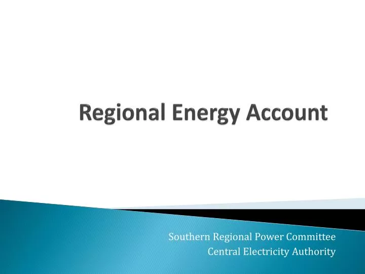 regional energy account