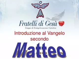 introduzione al vangelo secondo