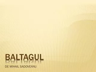 de mihail sadoveanu