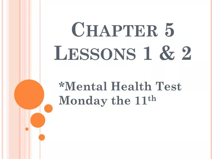 chapter 5 lessons 1 2