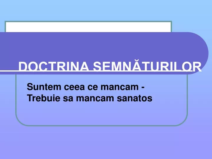 doctrina semn turilor