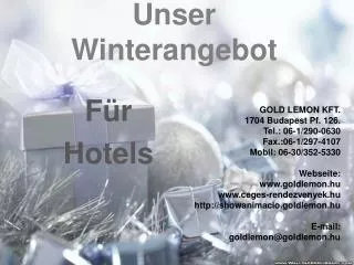 unser winterangebot