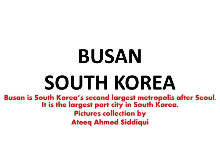 busan south korea