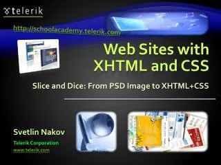 Web Sites with XHTML and CSS