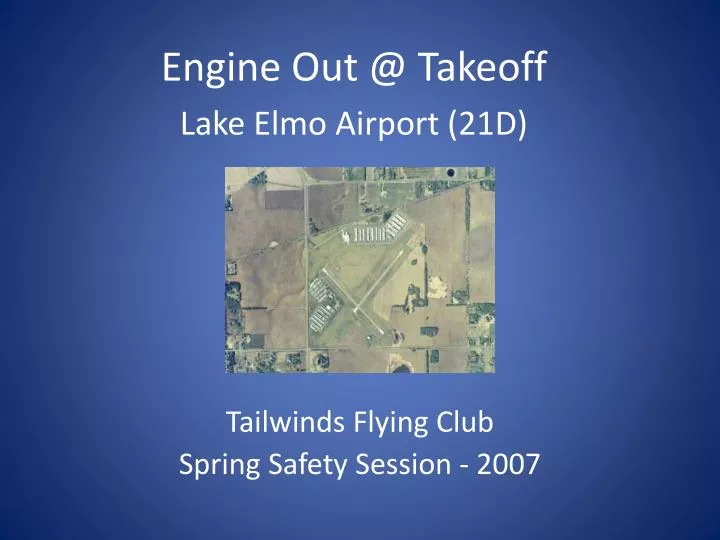 tailwinds flying club spring safety session 2007