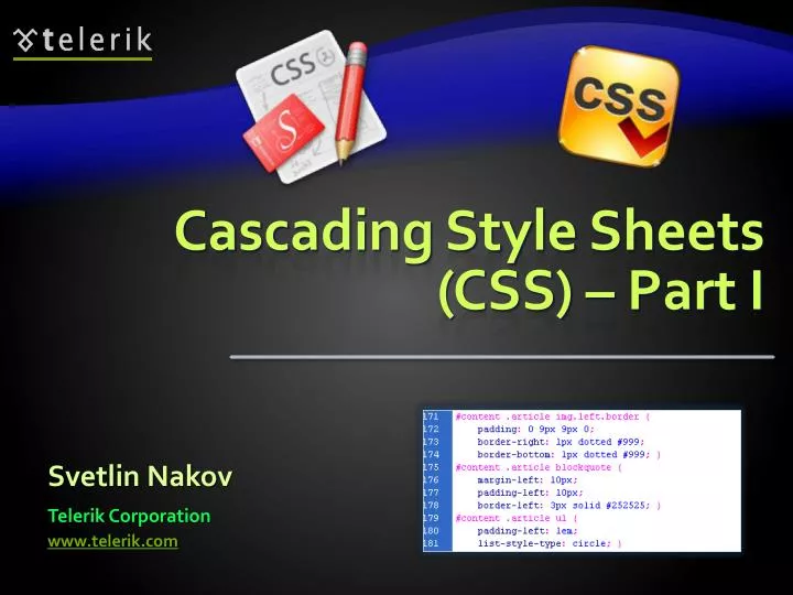 cascading style sheets css part i