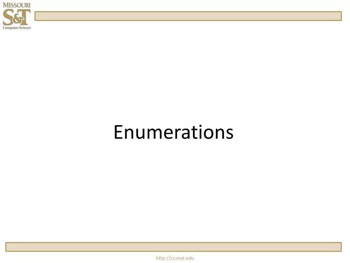 enumerations