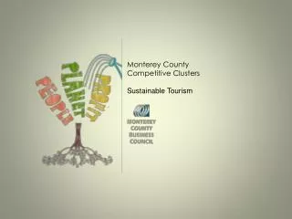Monterey County Competitive Clusters Sustainable Tourism