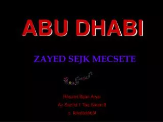zayed sejk mecsete