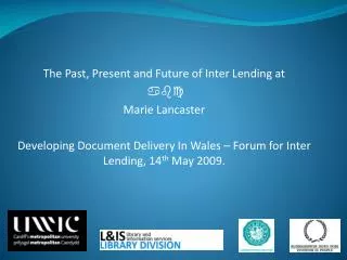 The Past, Present and Future of Inter Lending at abc Marie Lancaster