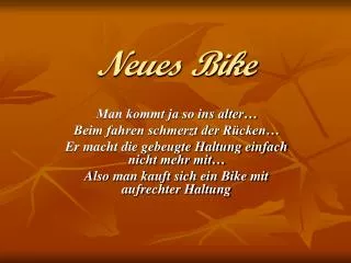 neues bike