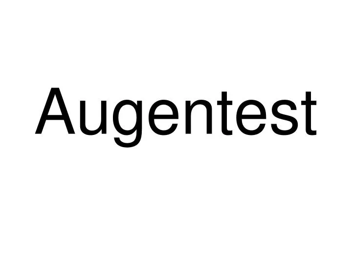 augentest