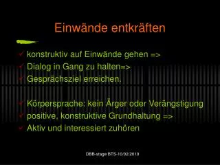 einw nde entkr ften