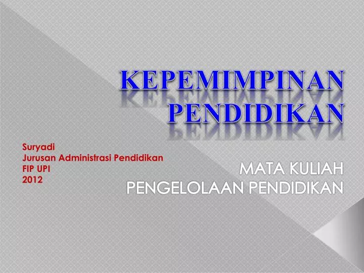 kepemimpinan pendidikan