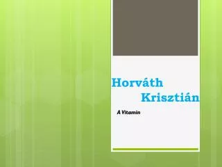horv th kriszti n