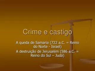 crime e castigo