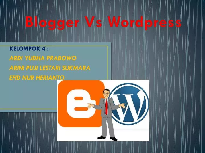 blogger v s wordpress