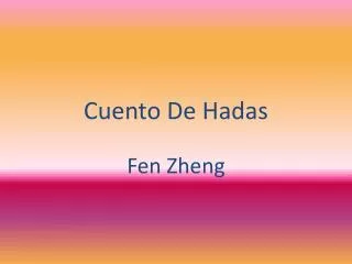 cuento de hadas
