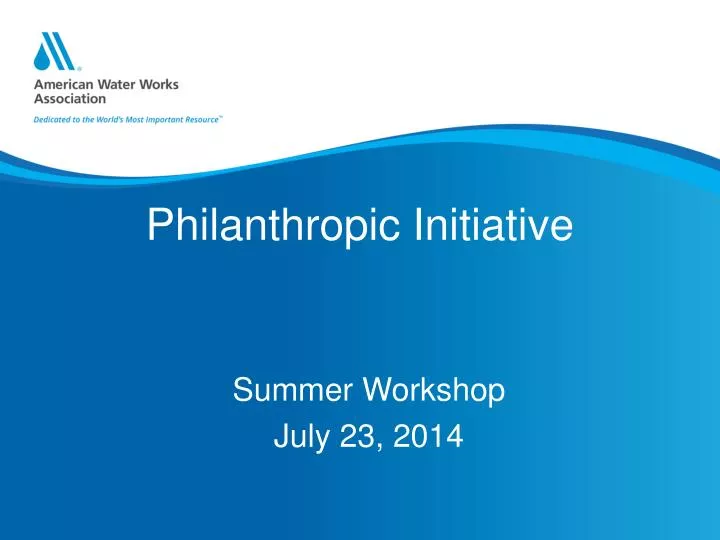 philanthropic initiative