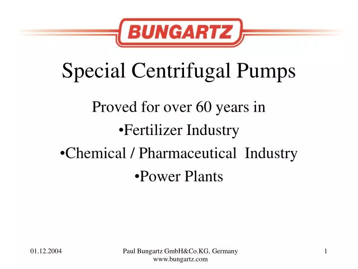 proved for over 60 years in fertilizer industry chemical pharmaceutical industry power plants