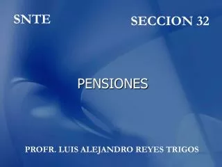pensiones
