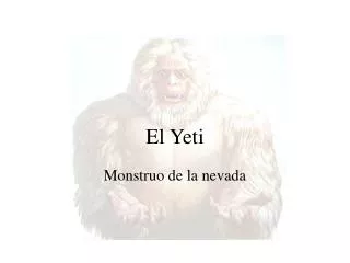 el yeti