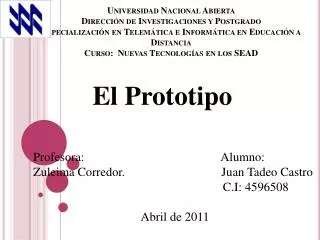 el prototipo